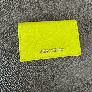 Jimmy Choo Neon Yellow Card Holder